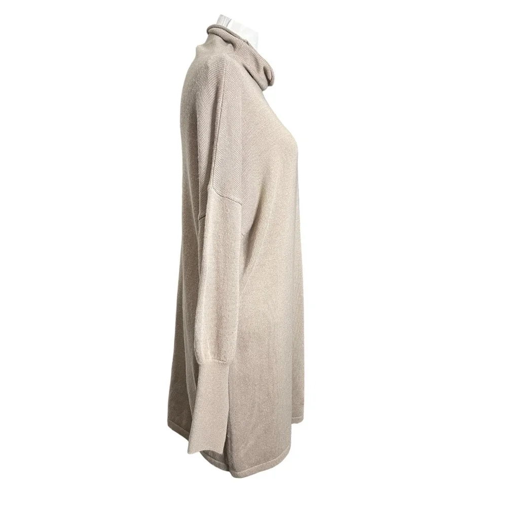 Lovers + Friends Noah‎ Mini Dress Women's XL Taupe Sweater Knit Casual Fall